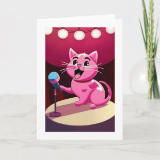 Carte Joyeux Chat d'anniversaire