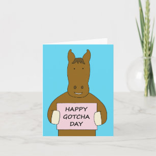 Carte Joyeux Cheval de jour Gotcha