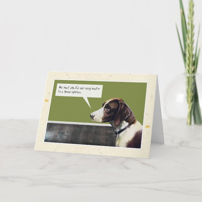 Carte Joyeux chien d'anniversaire (option années de chie (Devant)