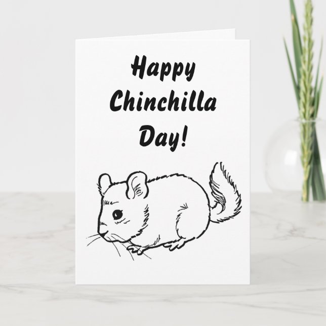 Carte Joyeux Chinchilla Day ! (Devant)