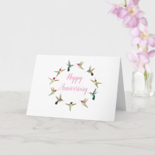Carte Joyeux colibri d'anniversaire