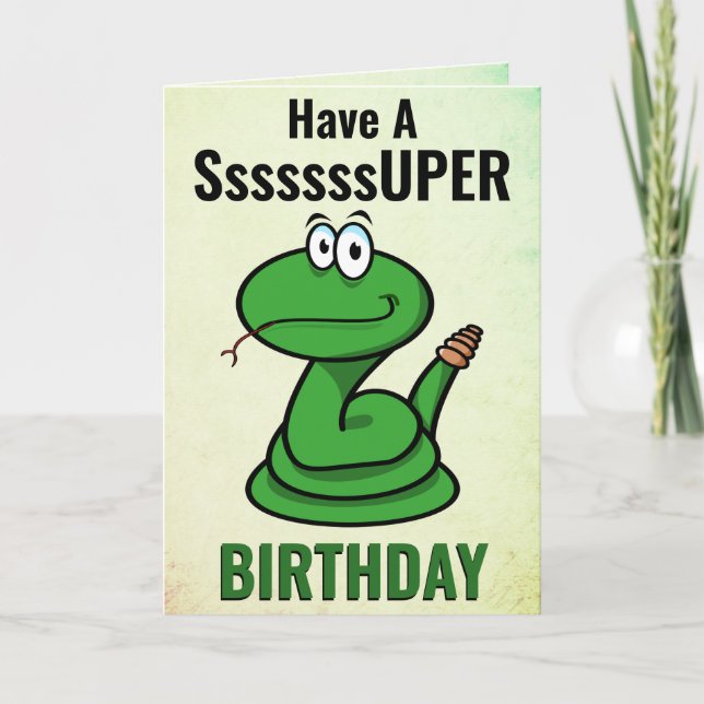 Carte Joyeux crotale d'anniversaire (Devant)