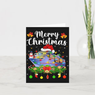 Carte Joyeux Cruisemas Éclairage de Noël Père Noël Batea