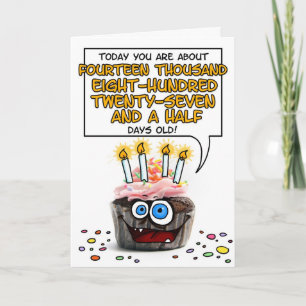 Carte Joyeux Cupcake d'anniversaire - 40 ans