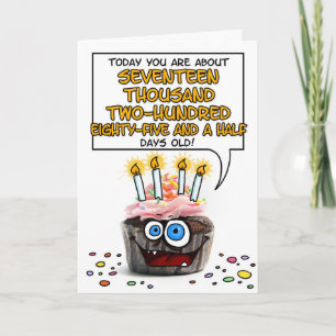 Carte Joyeux Cupcake d'anniversaire - 47 ans