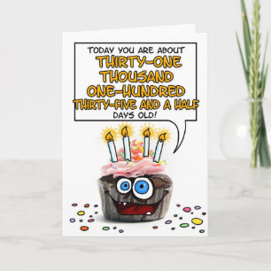 Carte Joyeux Cupcake d'anniversaire - 85 ans