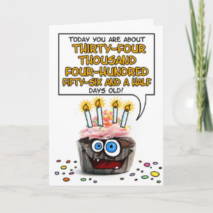 Carte Joyeux Cupcake d'anniversaire - 94 ans