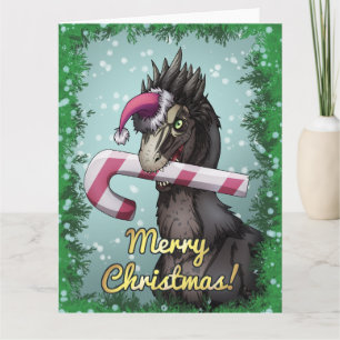 Carte Joyeux dinosaure de Noël