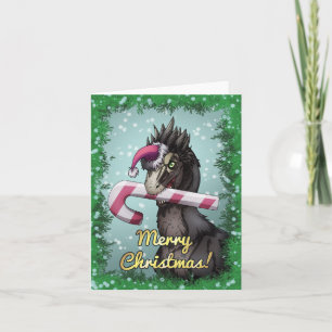 Carte Joyeux dinosaure de Noël