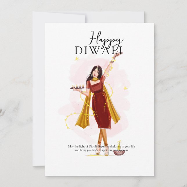 Carte Joyeux diwali (Devant)