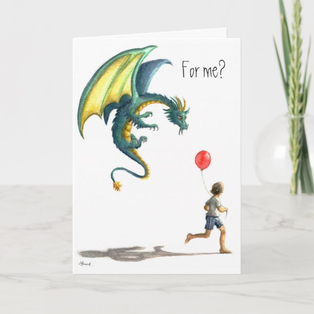 Carte Joyeux dragon d'anniversaire (Devant)