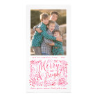 Joyeux et clair aquarelle Noël Foliage Photos