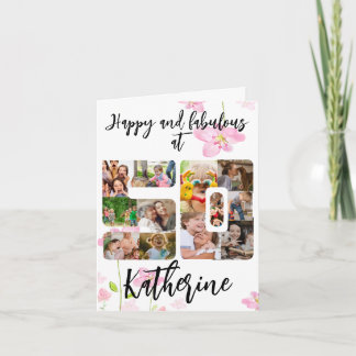 Carte Joyeux et fabuleux 50e anniversaire Multi Photo