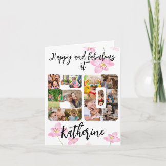 Carte Joyeux et fabuleux 60e anniversaire Multi-Carte ph