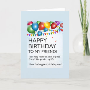 CARTE JOYEUX ET TRÈS SPÉCIAL ANNIVERSAIRE MON AMI