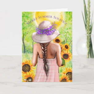 Carte Joyeux été Solstice Litha Wiccan Sabbat Holiday