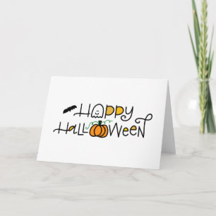 Carte Joyeux fantôme d'Halloween