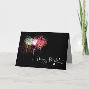 Carte Joyeux feu d'artifice d'anniversaire