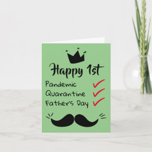 Carte Joyeux feu de canon de la Fête des Pères vert de q