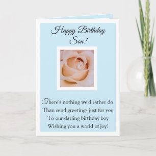 Carte Joyeux Fils d'anniversaire