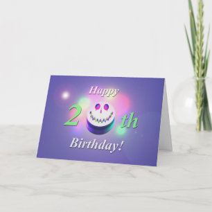 Carte Joyeux gâteau du 20e anniversaire