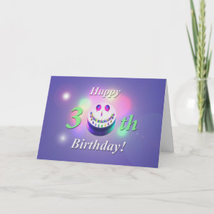 Carte Joyeux gâteau du 30e anniversaire