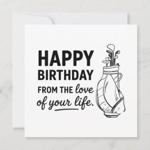 Carte Joyeux golfeur d'anniversaire