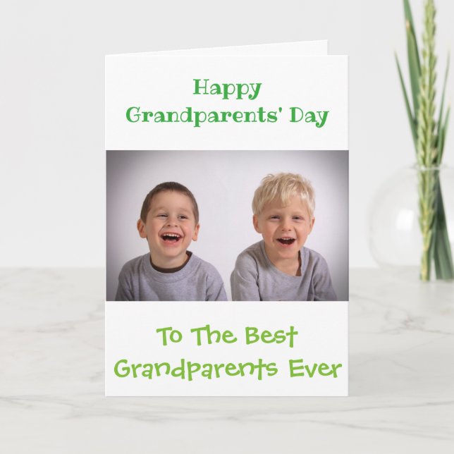Carte Joyeux Grand-Parents Day Meilleure photo personnal (Devant)