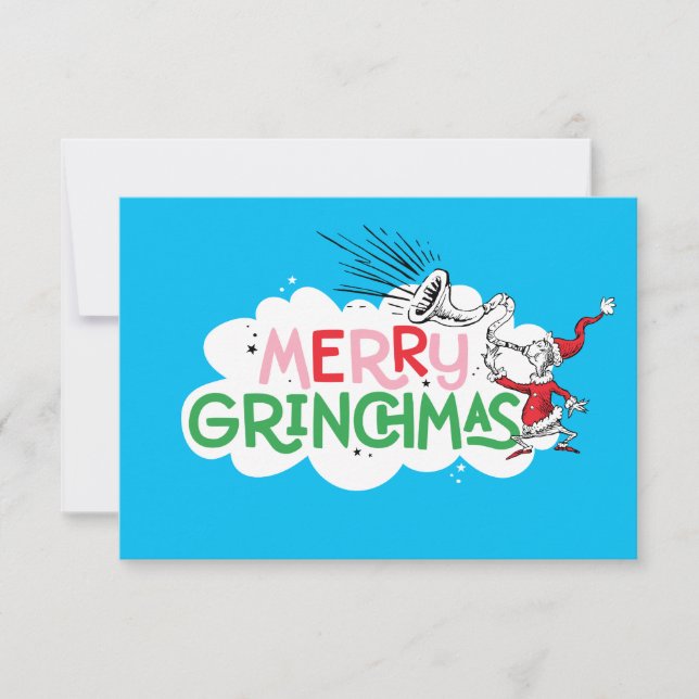 Carte Joyeux Grinchmas Monsieur Grinch (Devant)