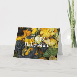 Carte Joyeux Halloween Automne Bénédictions Citrouilles