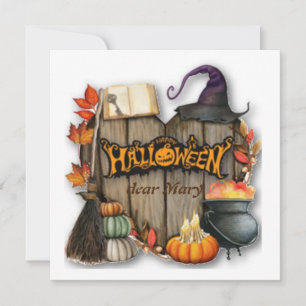 Carte Joyeux Halloween avec nom