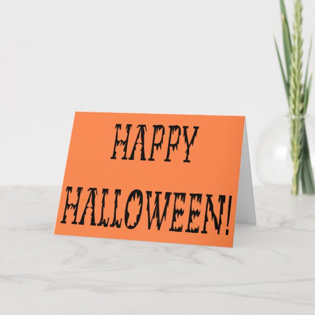 Carte Joyeux Halloween Deadworld Texte (Devant)