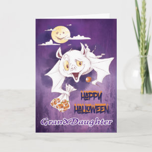 Carte Joyeux Halloween Petite-Fille