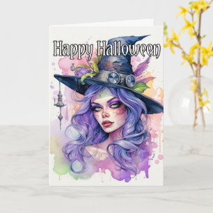 Carte Joyeux Halloween Salem Witch
