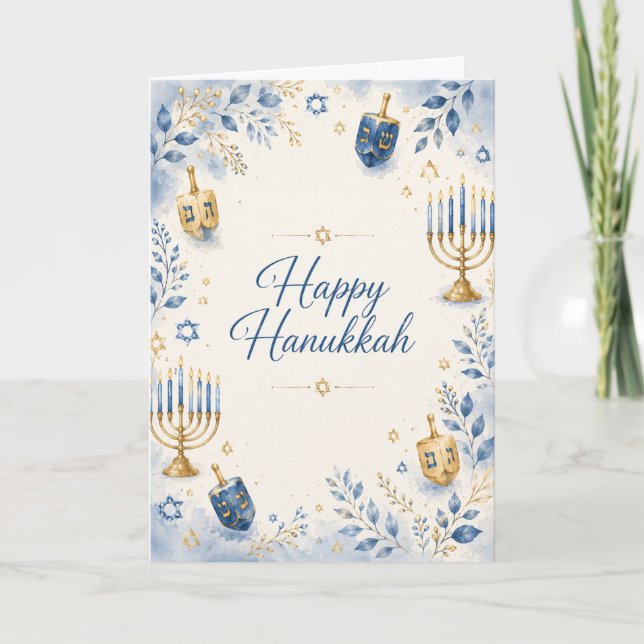 Carte Joyeux Hanouka (Devant)