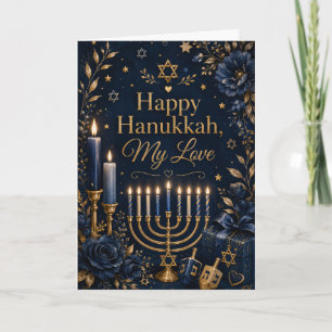 Carte Joyeux Hanukkah mon amour