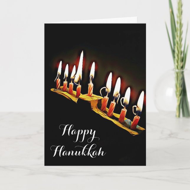 Carte Joyeux Hanukkah Que vous bénisse et soyez béni (Devant)