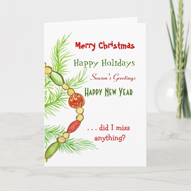 Carte Joyeux Happy Everything (Devant)