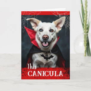 Carte Joyeux Howl-oween avec Vampire Canicula