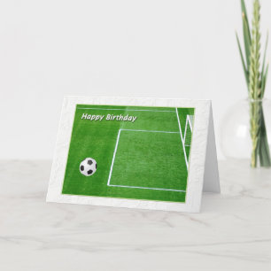 Carte Joyeux joueur de football d'anniversaire