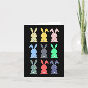 Carte Joyeux jour de Pâques Bunny lapin lapin Lover Enfa