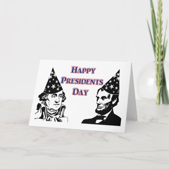Carte Joyeux Jour des Présidents (Devant)