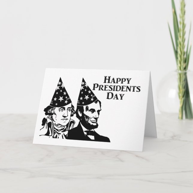 Carte Joyeux Jour des Présidents (Devant)