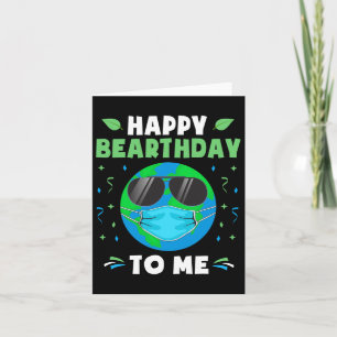 Carte Joyeux Jour des terres d'anniversaire drôle Terre 