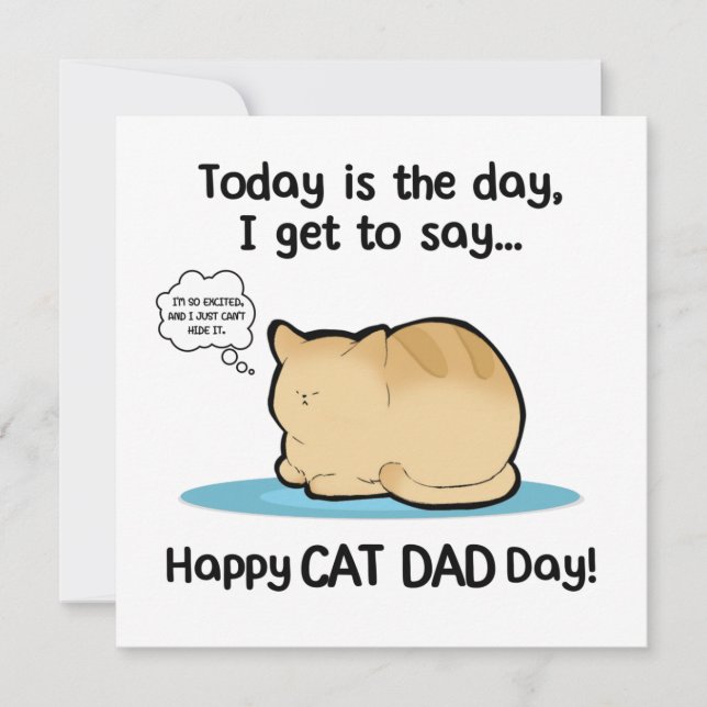 Carte Joyeux Jour du Père Chat, Joyeux Jour des Pawthers (Devant)