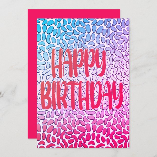 Carte Joyeux Jour et Joyeuse Année (Devant / Derrière)