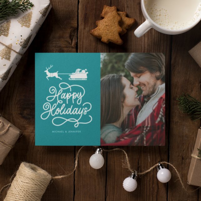 Carte JOYEUX JOURS DE VACANCES Ajouter Votre Photo (Créateur téléchargé)