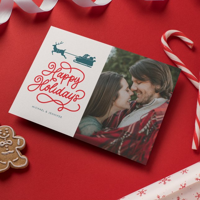 Carte JOYEUX JOURS DE VACANCES Ajouter Votre Photo (Créateur téléchargé)