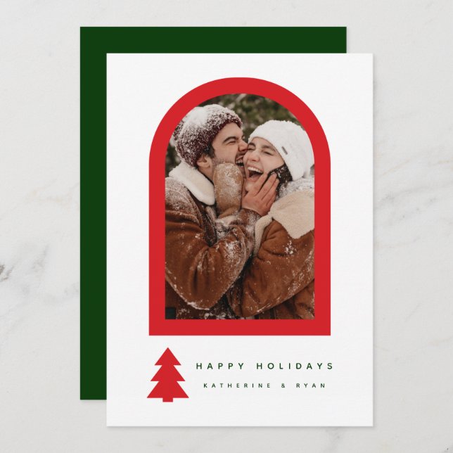 Carte JOYEUX JOURS DE VACANCES Ajouter Votre Photo (Devant / Derrière)