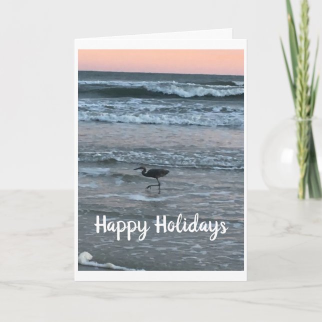 CARTE JOYEUX JOURS DE VACANCES ET PENSER À "VOUS" À NOËL (Devant)